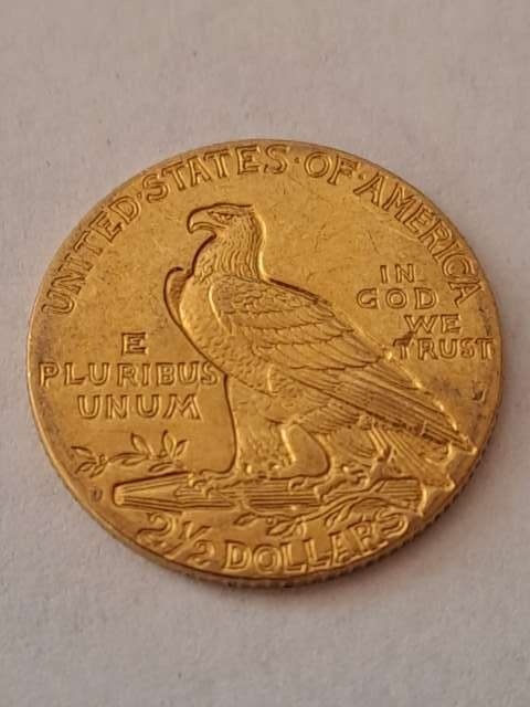 USA 2 1/2 Dolara Indianin 1925 r USA 2 1/2 Dolara Indianin 1925 r