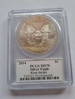 USA Dollar Liberty 2014 r PCGS MS70