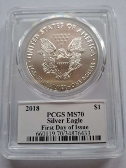 USA Dollar Liberty 2018 r PCGS MS70
