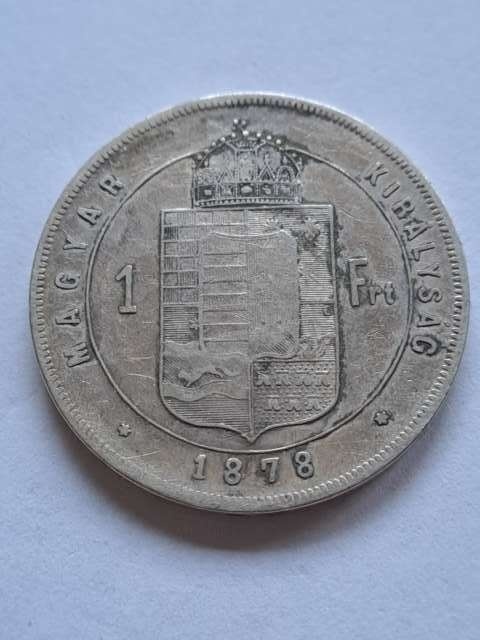 Węgry 1 Forint Franciszek Józef I 1878 r Węgry 1 Forint Franciszek Józef I 1878 r