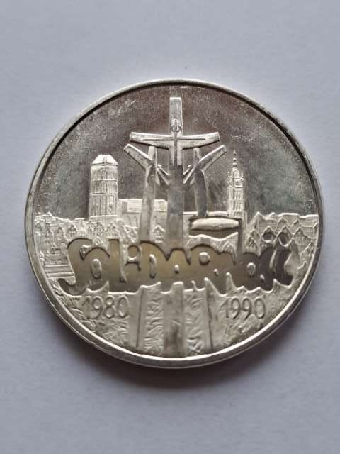100 tys Solidarność typ A 1990 r destrukt 100 tys Solidarność typ A 1990 r destrukt