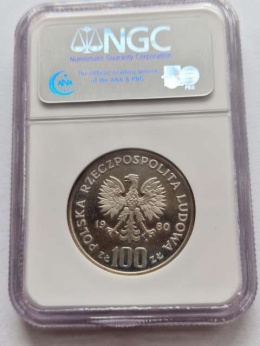 100 zł Olimpiada Moskwa 1980 r NGC PF 65