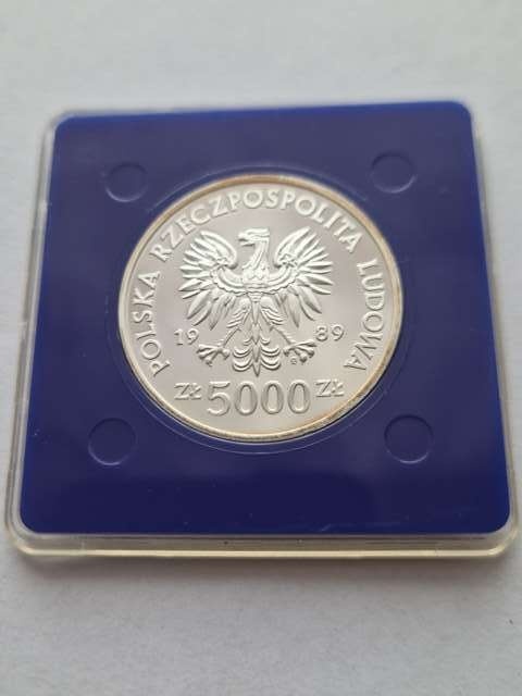 5000 zł Władysław II Jagiełło 1989 r półpostać