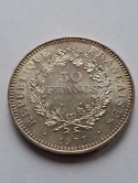 Francja 50 Franków Herkules 1977 r Francja 50 Franków Herkules 1977 r