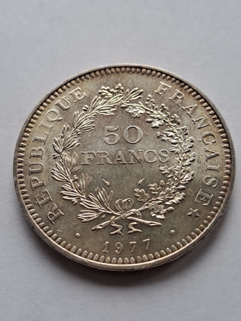 Francja 50 Franków Herkules 1977 r Francja 50 Franków Herkules 1977 r