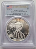 USA Dollar Liberty 2013 r PCGS PR 70 Lustrzany