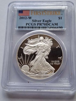 USA Dollar Liberty 2012 r PCGS PR70 Lustrzany