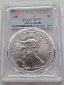USA Dollar Liberty 2017 r PCGS SP70