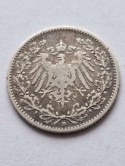 Niemcy 1/2 Marki Wilhelm II 1906 r D