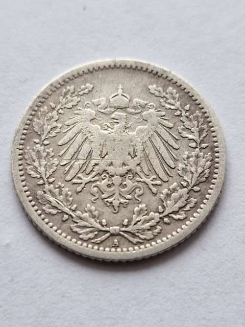 Niemcy 1/2 Marki Wilhelm II 1905 r A