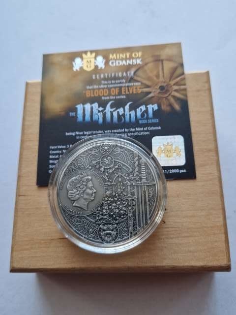 Niue 5 dolarów Wiedźmin 2021 r