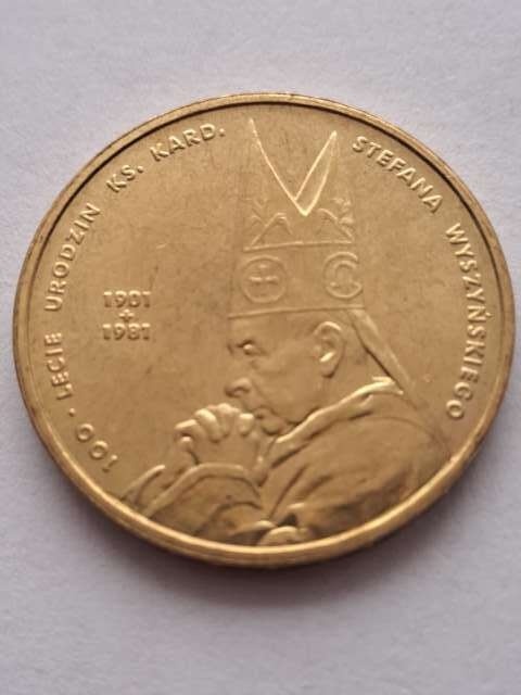 2 zł Kardynał Wyszyński 2001 r
