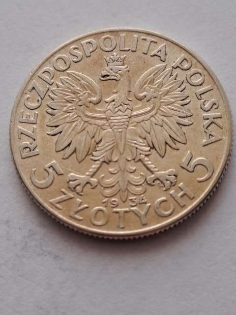 5 zł Głowa Kobiety 1934 r