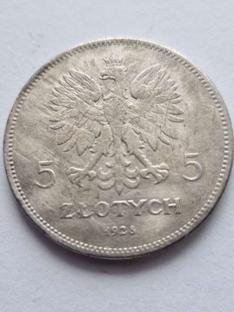 5 zł Nike 1928 rok bez znaku