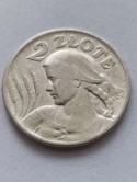 2 zł Żniwiarka 1925 r kropka