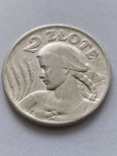 2 zł Żniwiarka 1925 r kropka