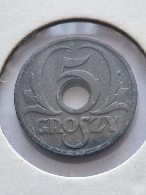 Generalna Gubernia 5 Groszy 1939 r