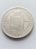 Węgry 1 Forint Franciszek Józef I 1881 r