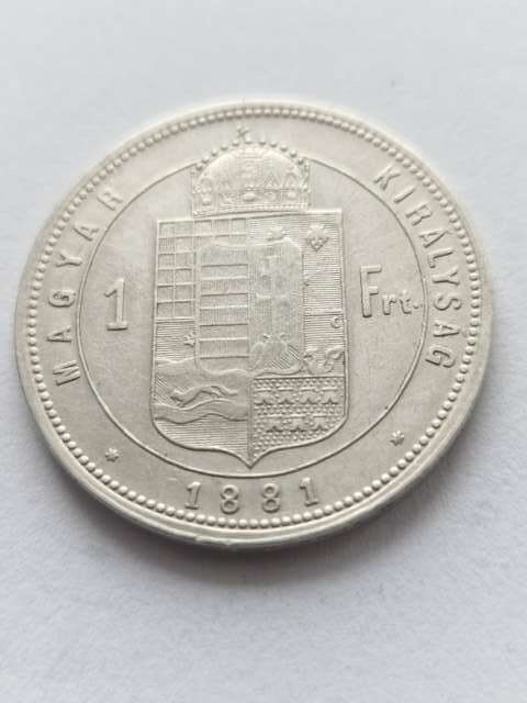 Węgry 1 Forint Franciszek Józef I 1881 r