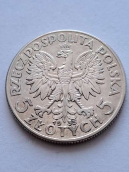 5 zł Głowa Kobiety 1933 r