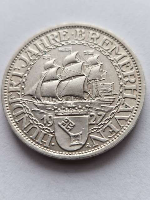 Niemcy 3 Marki Bremerhaven 1927 r