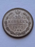 Rosja 10 Kopiejek 1905 r
