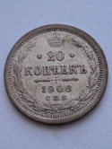 Rosja 20 Kopiejek 1904 r